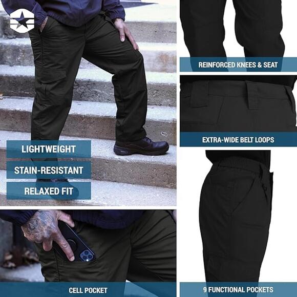 NWT Propper Men's Lightweight Tactical Pants, Black, 32x32 - Picture 5 of 6